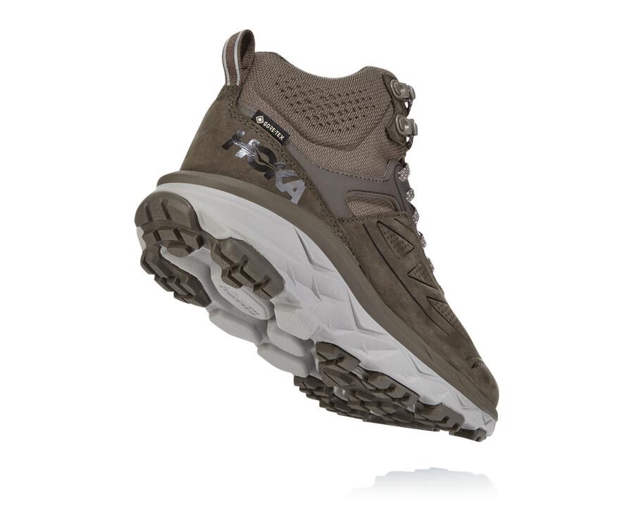 Hoka One One Womens Hiking Boots - Challenger Mid GORE-TEX - Brown - FYLO15723